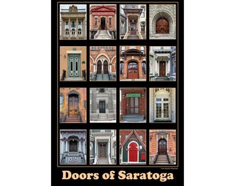 Doors of Saratoga, Saratoga Springs 18x24" Poster by David Fingerhut Photography