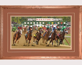 Saratoga Racecourse Photo Print, Horse Racing Art by David Fingerhut