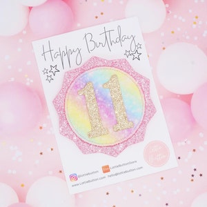 Kids Birthday Badge, Rainbow Birthday Badge