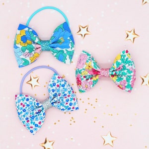 Pair Of Liberty Of London Fabric Pigtail Hairbows