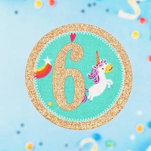 Unicorn Birthday Badge, Girls Birthday Badge, Birthday Badge, Birthday Pin