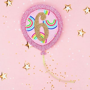Birthday Badge, Rainbow Birthday Badge Any Age