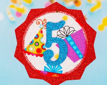 Kids Birthday Badge: Sparkly Party Accessory