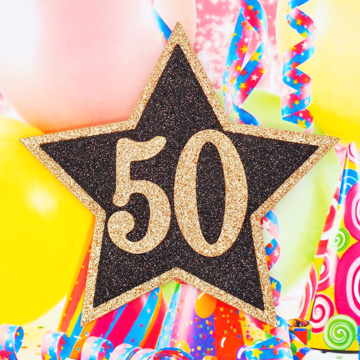 Giant 6inch Personalised Photo Birthday Badge