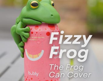 Frog Drink Cover: Bug-Free Drink Protector- 3D Printed Can Cover-Helps keeps bugs and other bugs out!