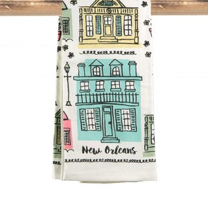 New Orleans Creole Cottages Kitchen Towel