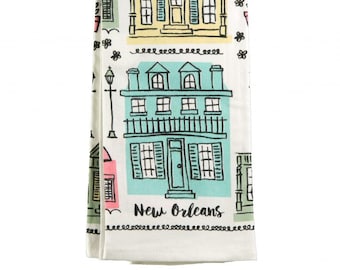 New Orleans Creole Cottages Kitchen Towel