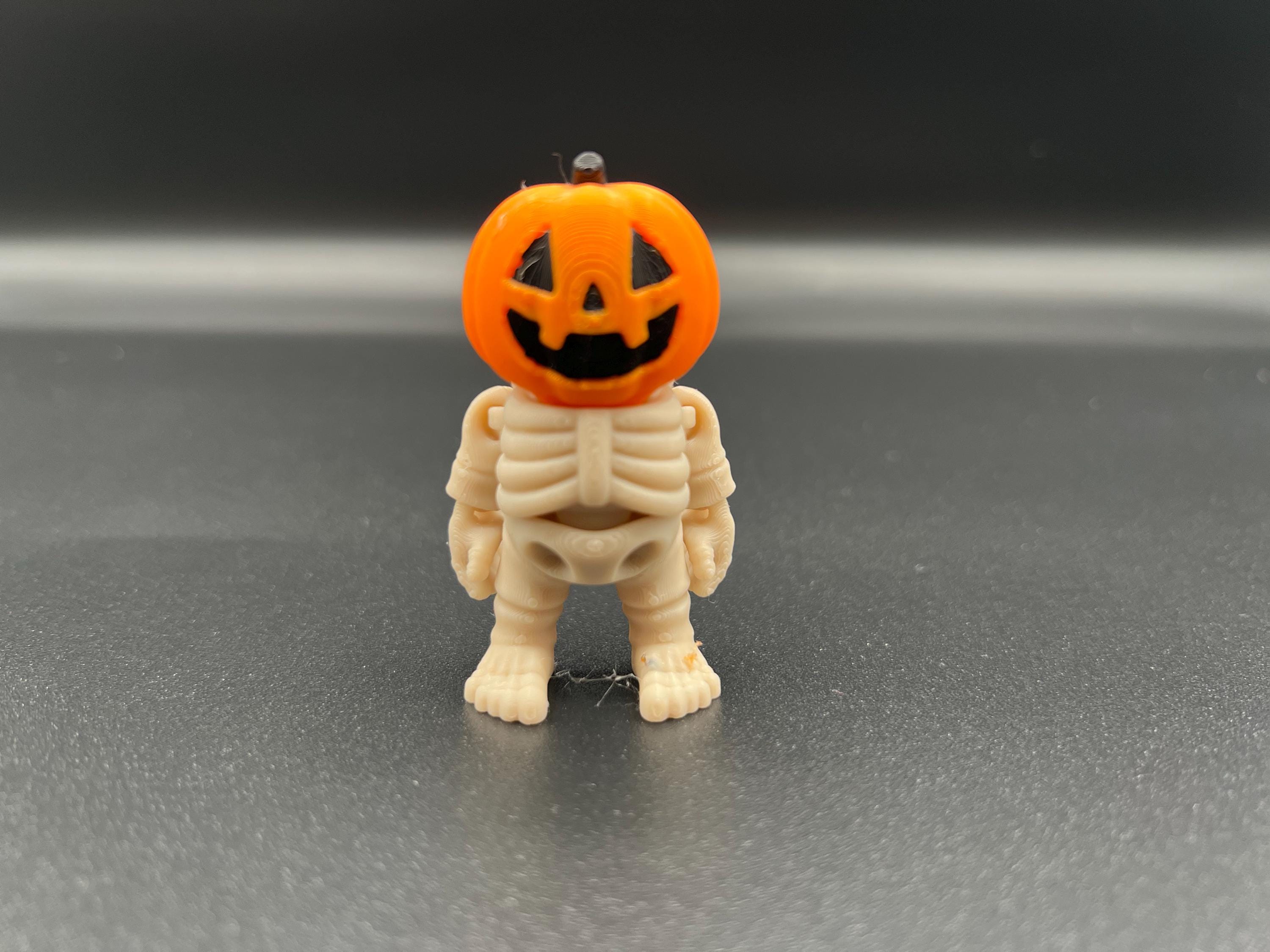 Articulating Skeleton Mini Figures – Halloween Pumpkin & Skull Toys ...