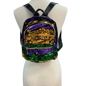 Mochila con lentejuelas de Mardi Gras (MINI)