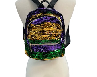 mardi gras sequin backpack