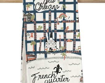 Kitchen Towel – French Quarter Map