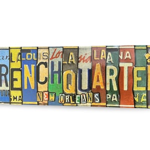 Plaque d'immatriculation décorative murale La Nouvelle-Orléans