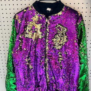 Giacca con paillettes di Mardi Gras