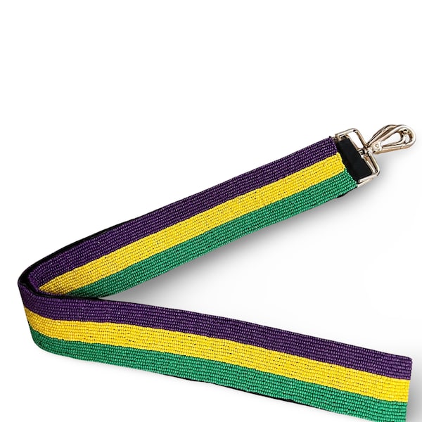 Mardi Gras Beaded Purse Strap