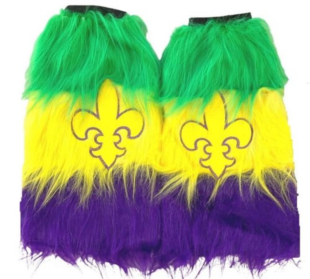 mardi gras leg warmers walmart