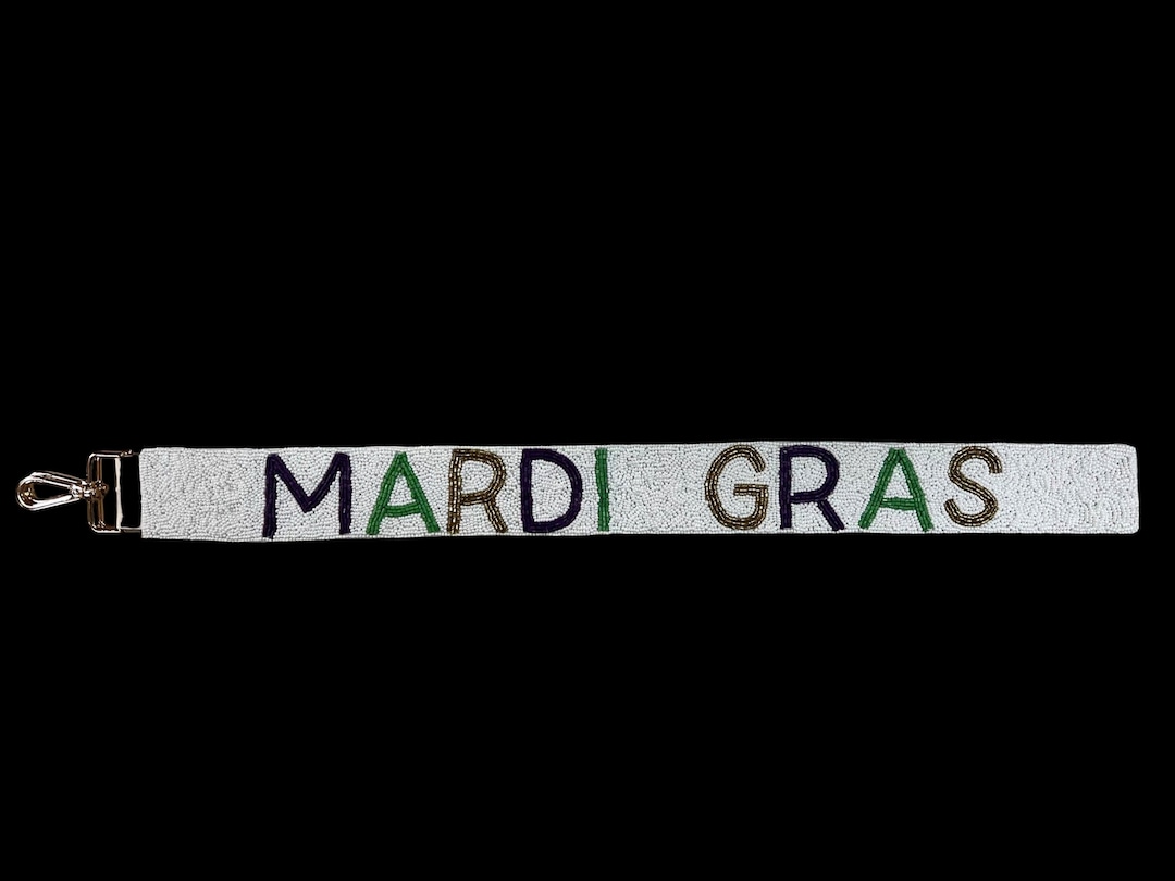 mardi gras purse strap