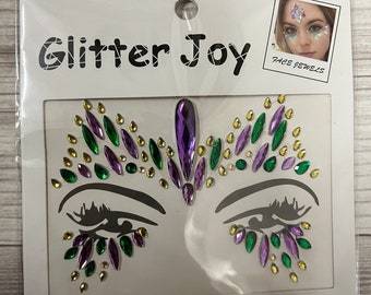 Mardi Gras Face Jewel (#002)