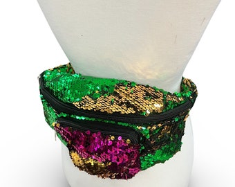 mardi gras sequin bag