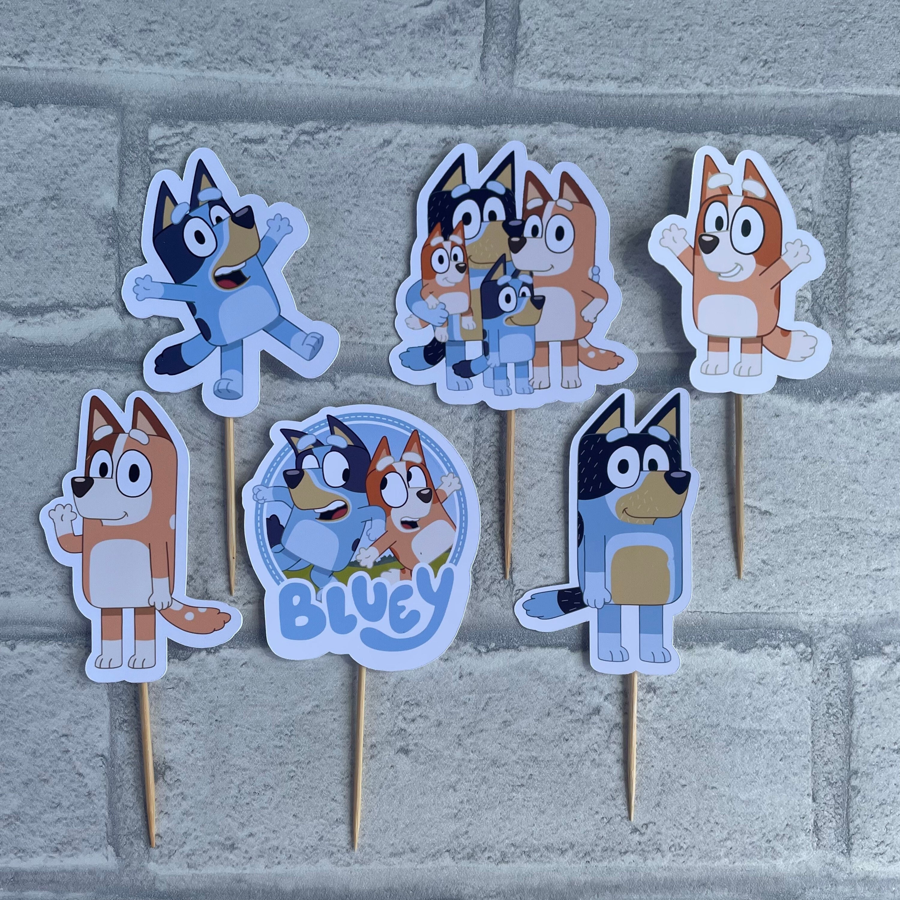 Bluey Bingo Cupcake Toppers