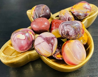 Colorful Moonkite Jasper Tumble: Polished Stone (1-1.3")