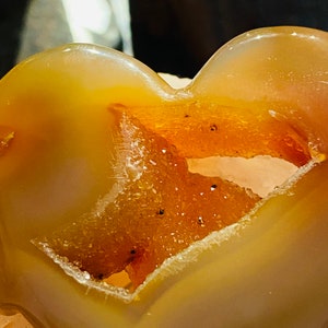 Druzy Agate Heart