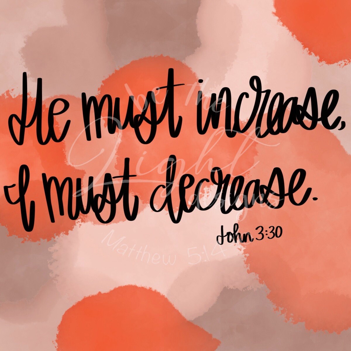 He Must Increase I Must Decrease Digital Print - Etsy Canada