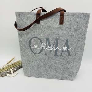 Tote bag OMA personalized, a wonderful individual gift idea for Mother's Day - with children's names / MOM / MAMA