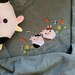 Squishmallow cow sweatshirt, sweater embroidered, cow shirt embroidered 