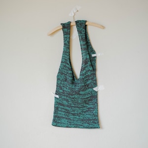 Knitted bag, knitted string bag, bag with handles, knitted from wool, knitted bag for spring