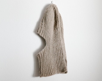 Cagoule tricotée pour adultes, cagoule en alpaga, bonnet fermé tricoté en alpaga tallian et fil mérinos