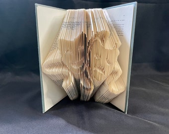 Comedy and Tragedy Theater Masks Folded Book Art