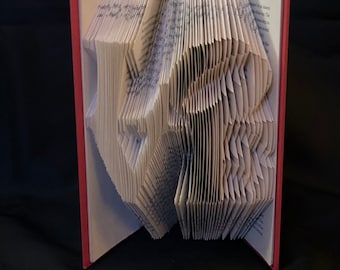 LOVE Folded Book Art