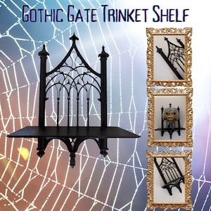 Gothic Gate-Styled Shelf - Enchanting Decor for Mystical Displays - Shelf Only - Free Shipping