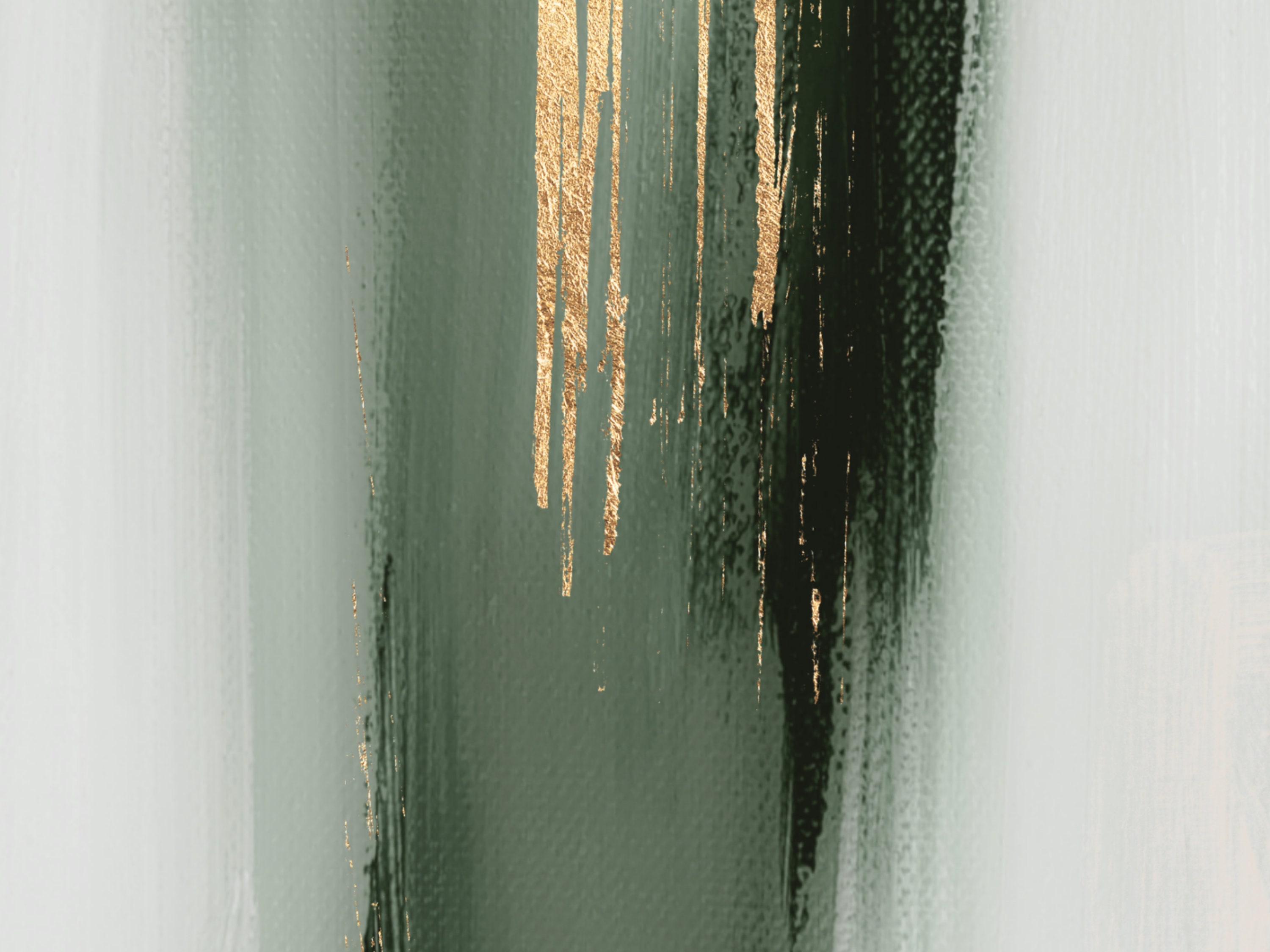 Emerald Green and Gold Wall Art Abstract Art Dark Green Etsy