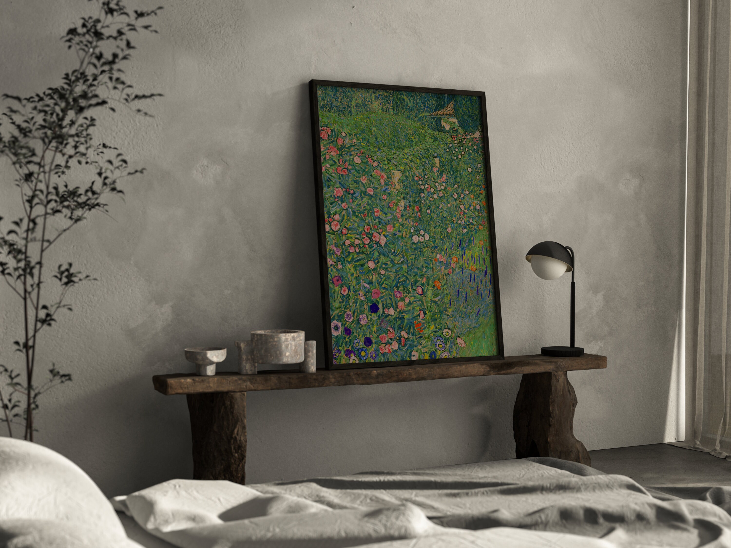 LegendArte Gustav Klimt Il Bacio Stampa su Tela, cm. 80x100 - Quadro su