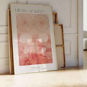 Hilma Af Klint Print, Abstract Wall Art, Exhibition Poster, The Ten Largest, Old Age, Living Room Decor, Large Wall Art, Eclectic Decor