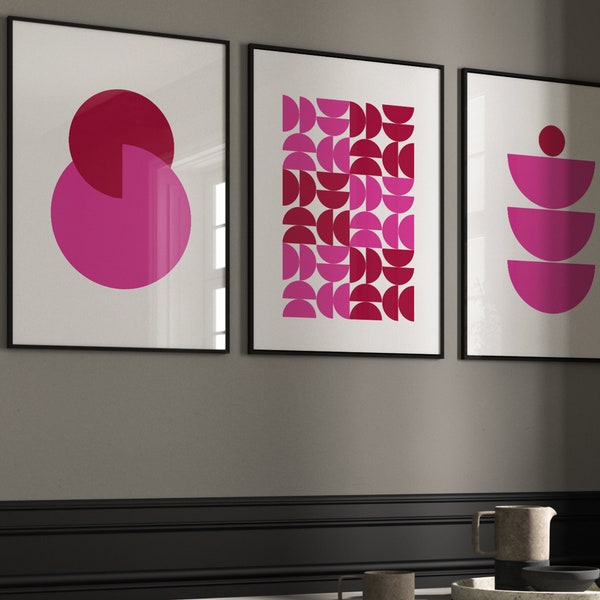 Pink Wall Art Etsy UK