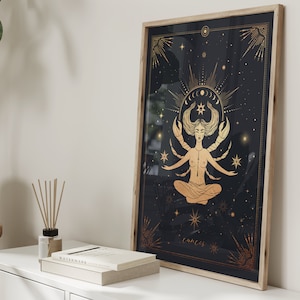 Znak zodiaku Rak Czarno-złoty · Prezenty dla Raka · Znak zodiaku, Sztuka ścienna astrologiczna, Prezent urodzinowy, Prezent dla najlepszego przyjaciela, Plakat dla Raka,