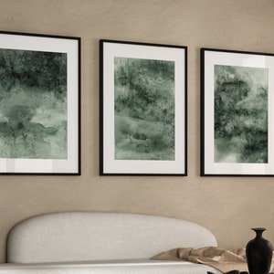 Minimalist Wall Art, Set of 3 Prints · Sage Green Decor, Wabi Sabi Wall Art, Japandi Decor, Bedroom Decor, Living Room Decor, Calming