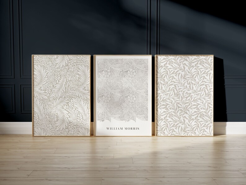 William Morris Print Large Wall Art Set of 3 Prints Gallery - Etsy