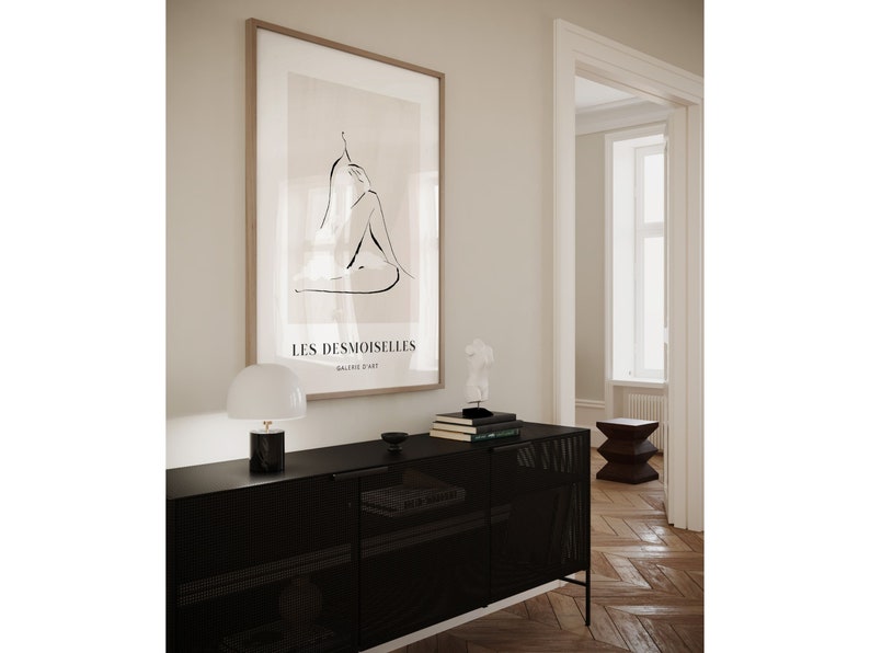 Female Line Drawing Wall Art, Set of 3 Prints, Minimalist Wall Art ...