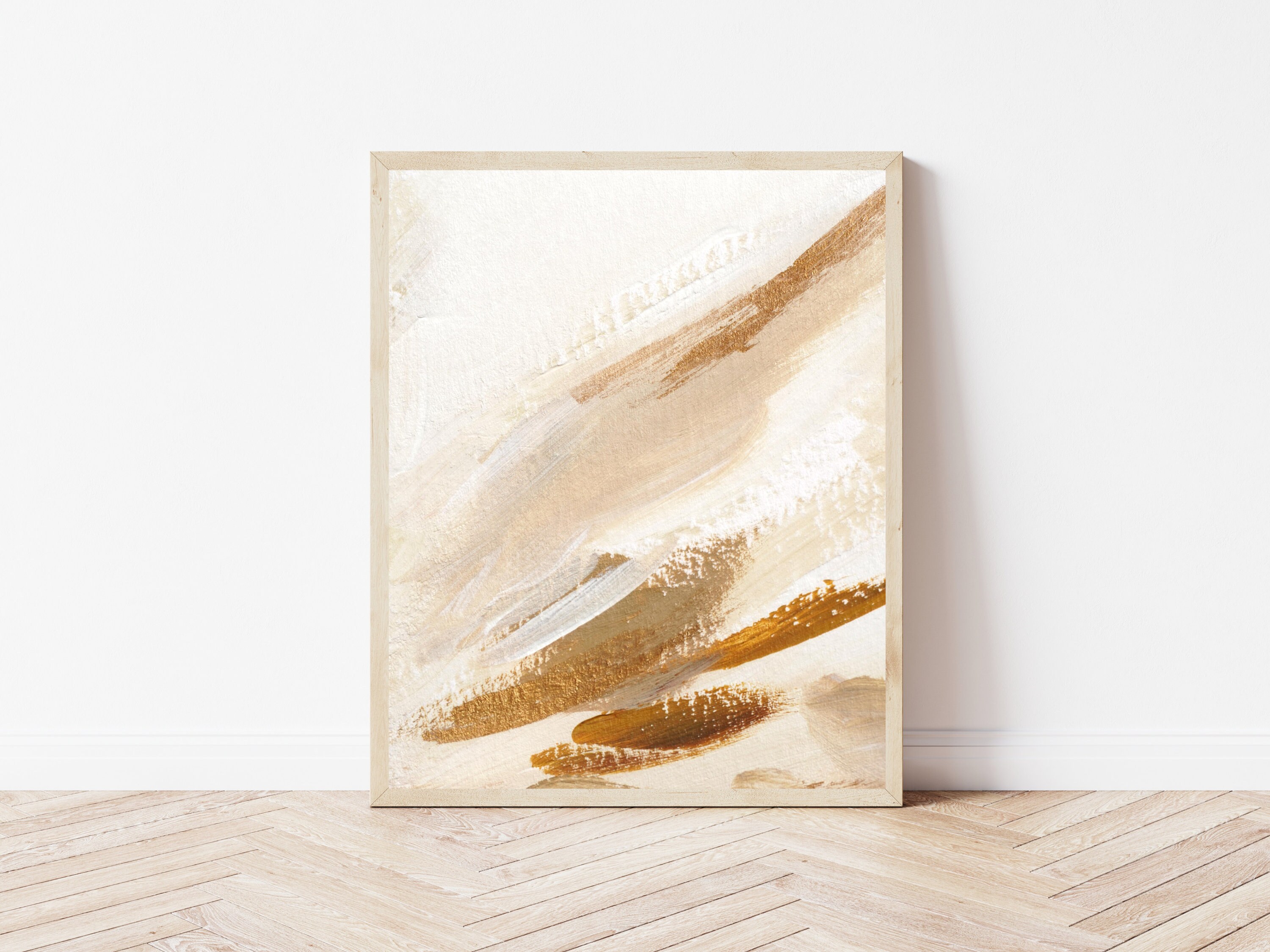 Beige and Gold Set of 3 Prints · Gallery Wall Set · Gold Wall Art ...