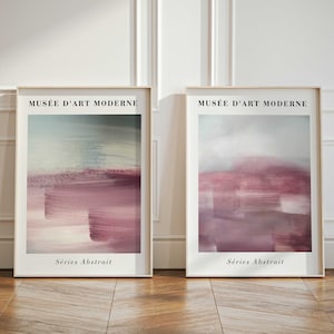 Colorful Wall Art Prints, Colourful, Set of 2 Prints, Modern Poster, Abstract Art, Living Room Decor, Bedroom, Large Wall Art, Pink Decor