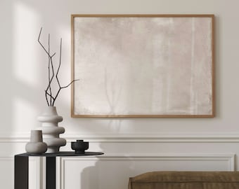 Zen Minimalist Wall Art, Abstract Art, Neutral Wall Art, Horizontal Wall Art, Above Bed Decor, Living Room Decor, Japandi, Scandi, Large