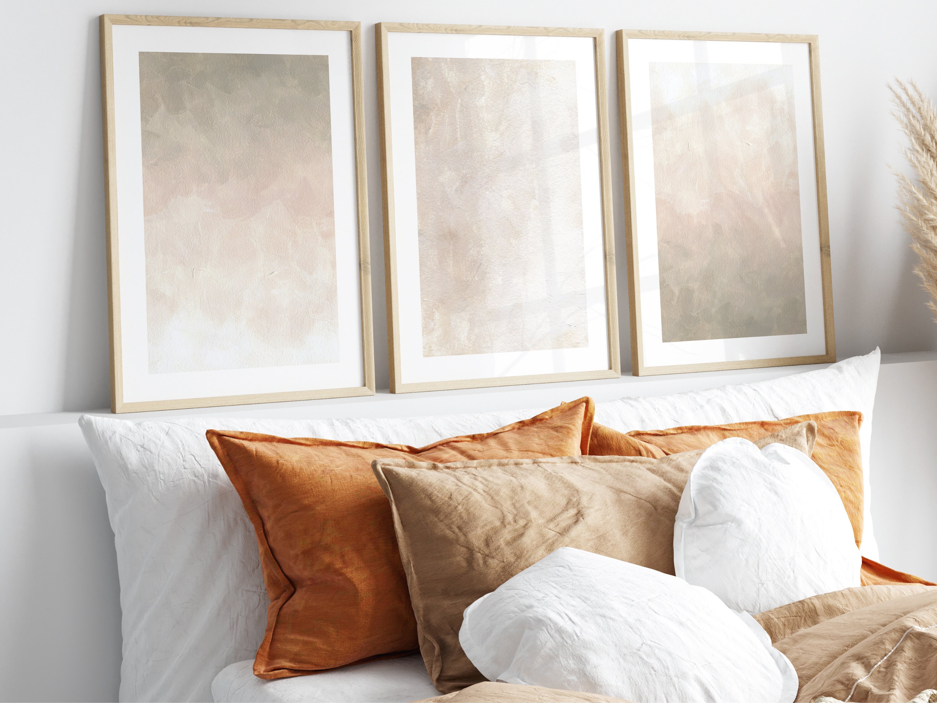 Neutral Wall Art, Set of 3 Prints, Minimalist Wall Art, Abstract Art ...