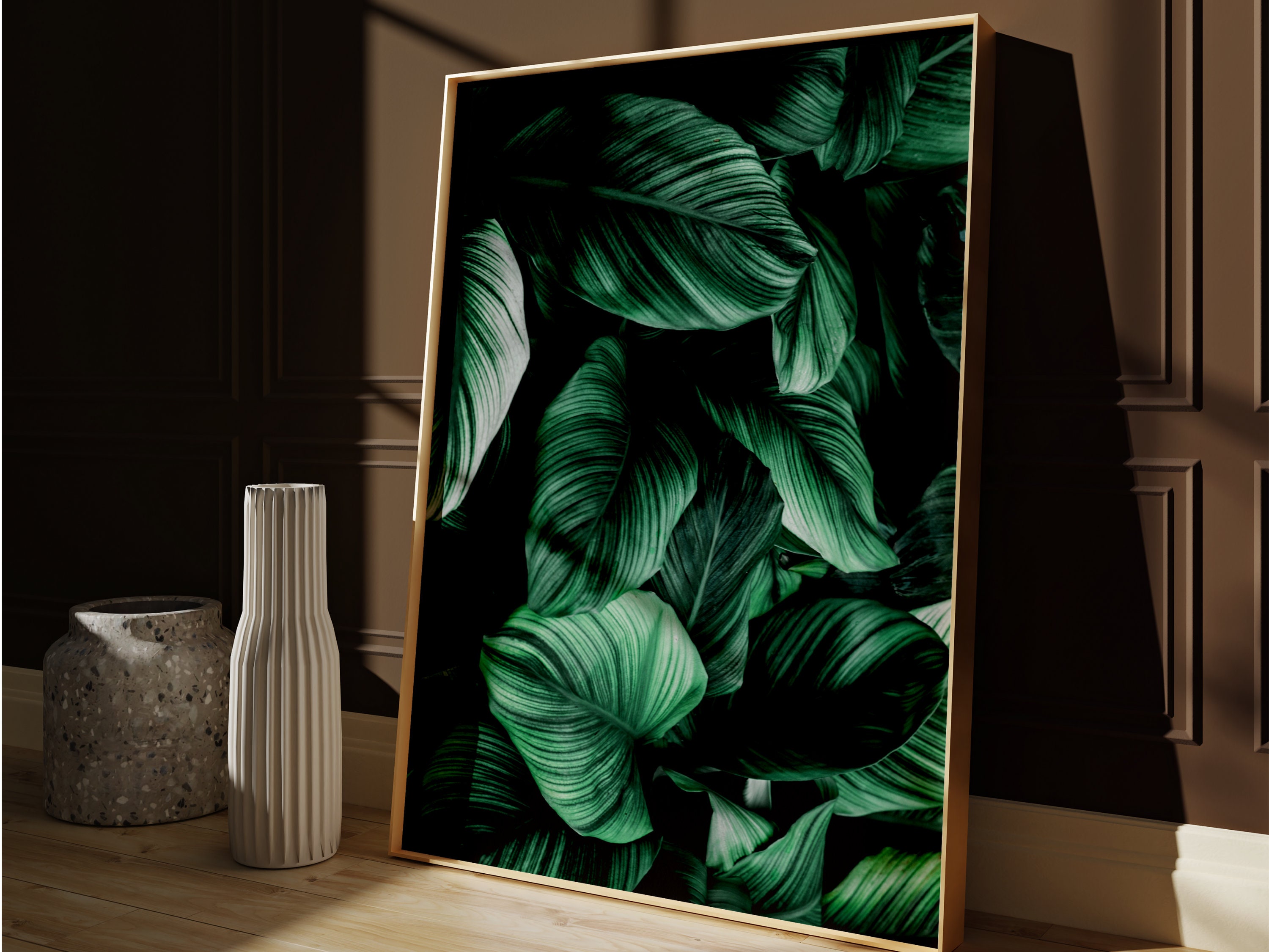 Emerald Green Botanical Print Emerald Green Decor PRINTABLE WALL ART Art  Tropical Art Maximalist Decor Digital Print - Etsy