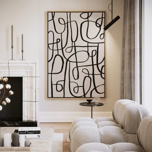 Neutral Abstract Canvas Wall Art Framed, Giclée, Large Wall Art, Beige Decor, Abstract Art, Living Room Decor, Modern, Minimalist Wall Art