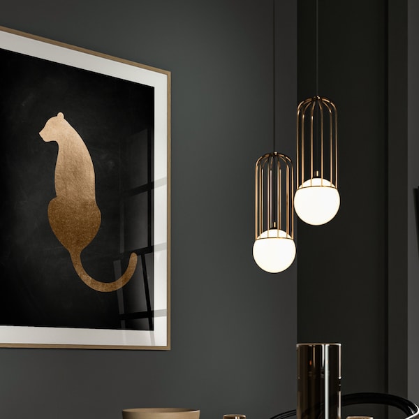 Gold Cheetah Room Decor Etsy