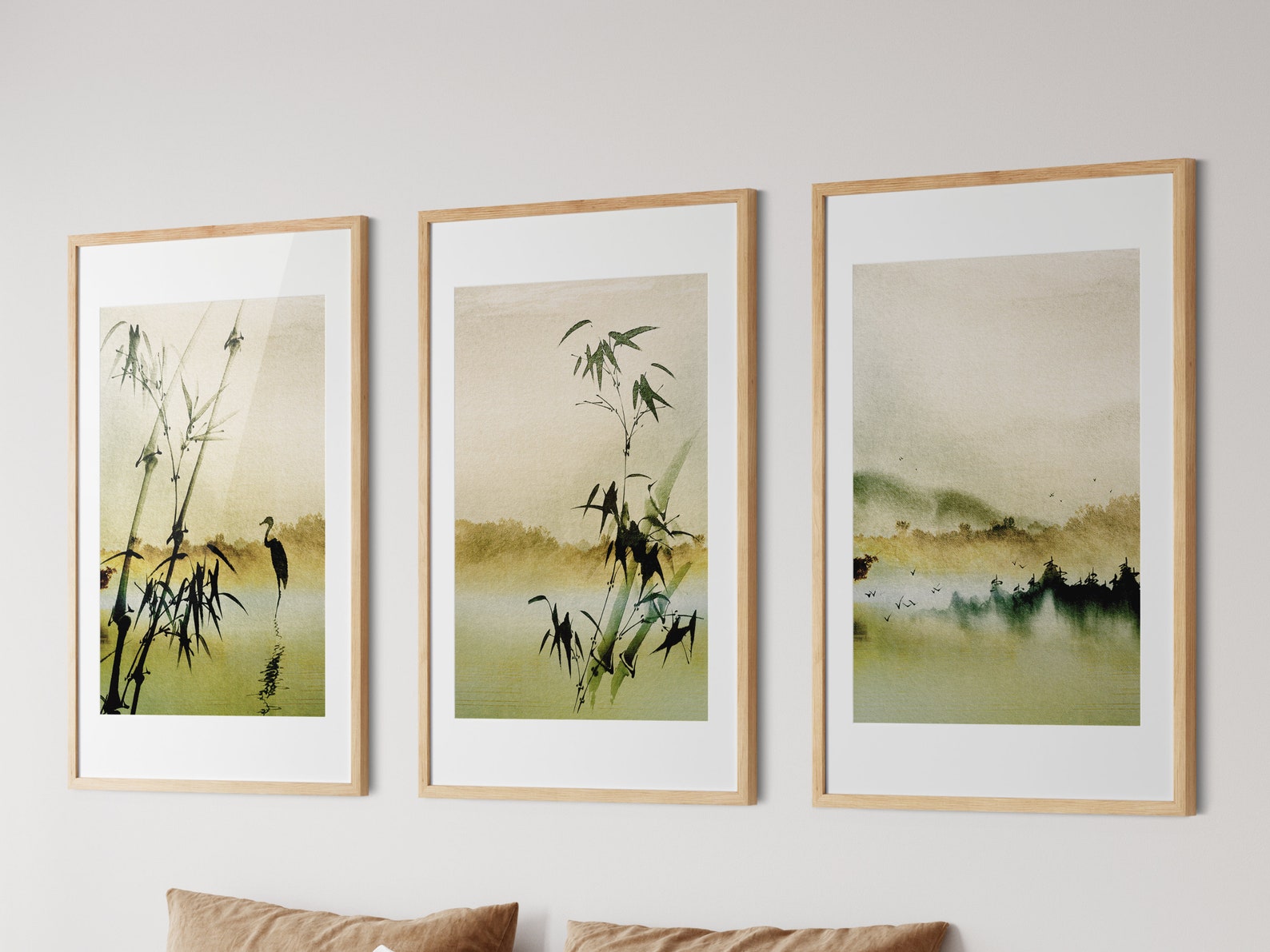 Japanese Wall Art Set of 3 Prints · Japanese Art Print · Japandi Decor ...