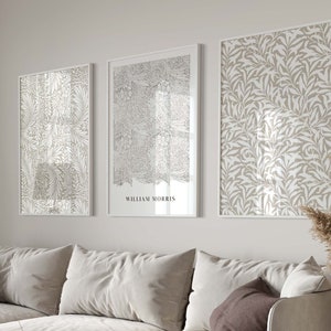 William Morris Print, Large Wall Art, Set of 3 Prints, Gallery Wall Set ...